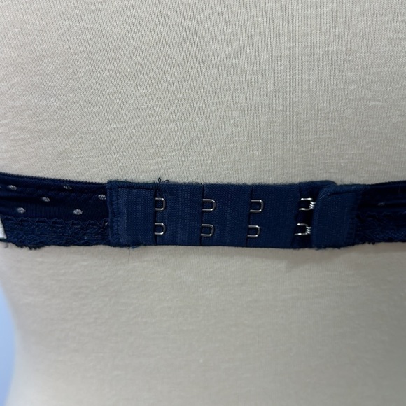 Gilly Hicks halter bra polka dots navy blue XS - Picture 4 of 7